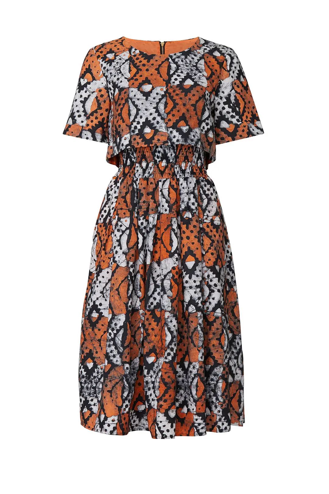 Autumn Adeigbo Orange Lottie Dress | Rent the Runway
