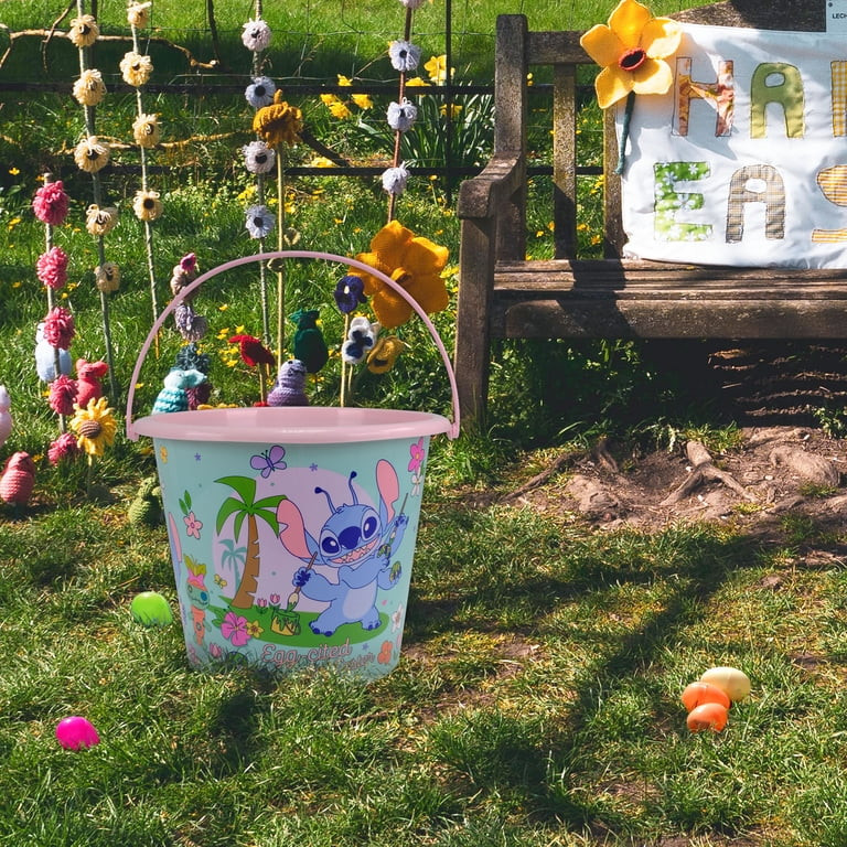 Stitch Jumbo Plastic Easter Pail with Iconic Design, Light Pink, By Ruz | Walmart (US)