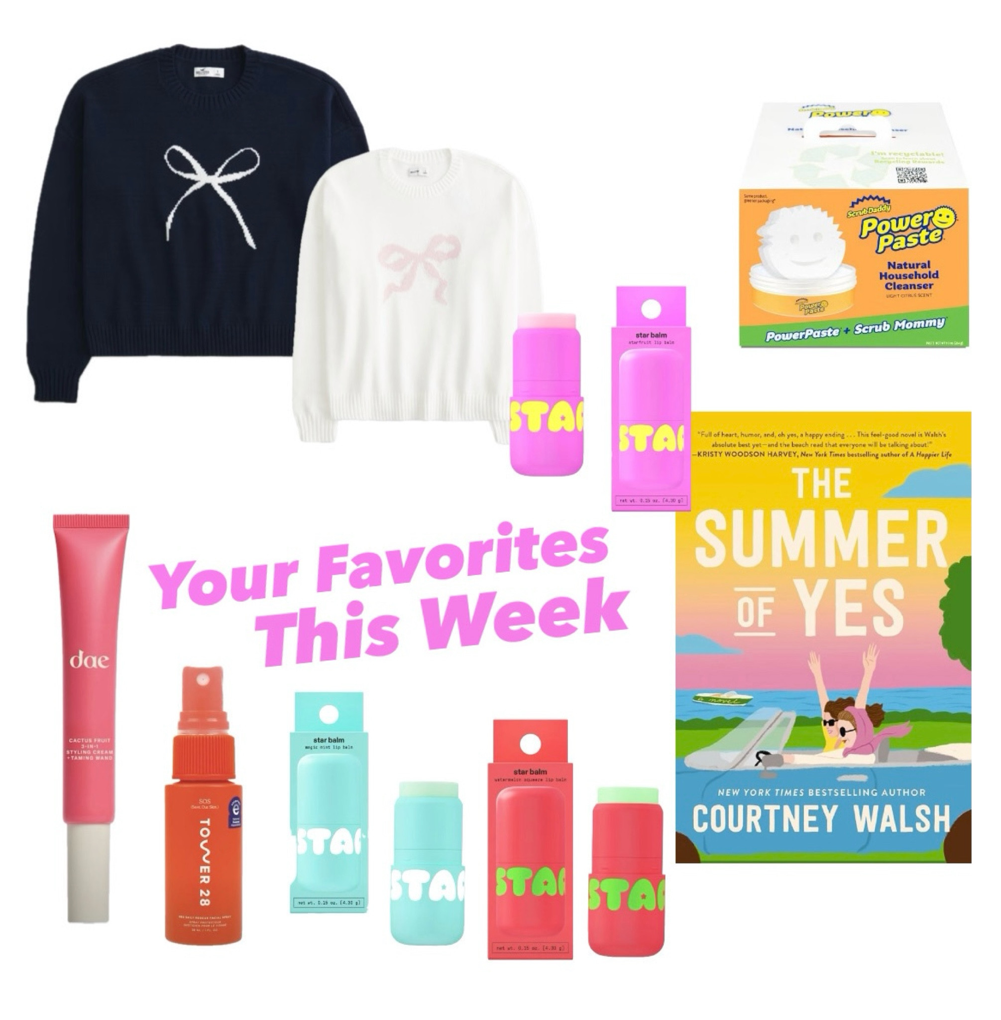 This Week’s Top Faves 💫
… your most commented on, asked about and ordered of my shares & recs this past week!

Including a fave new lip balm (so cute for gifting too - made from shea butter, coconut oil & more and stamped with a smiley face on the end!), my tween nieces recent Sephora picks, the book I’m finishing up and loving, and my fave new (natural!) cleaning product.



#LTKBeauty #LTKHome
