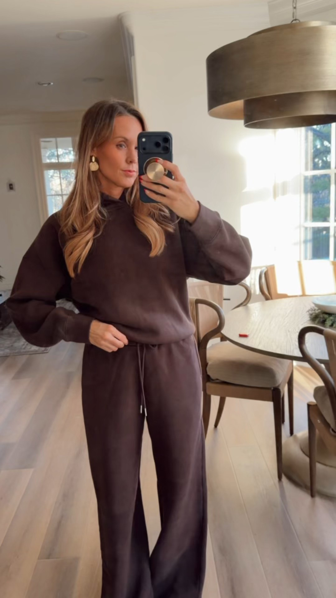 Finally trying on my Black Friday purchases ✨ Here’s a little OOTD. I’m on a mission to elevate my loungewear, and this one definitely fits the bill. 

Wearing a Medium Tall.

#LTKootd #LTKdayinmylife #LTKFindsUnder100