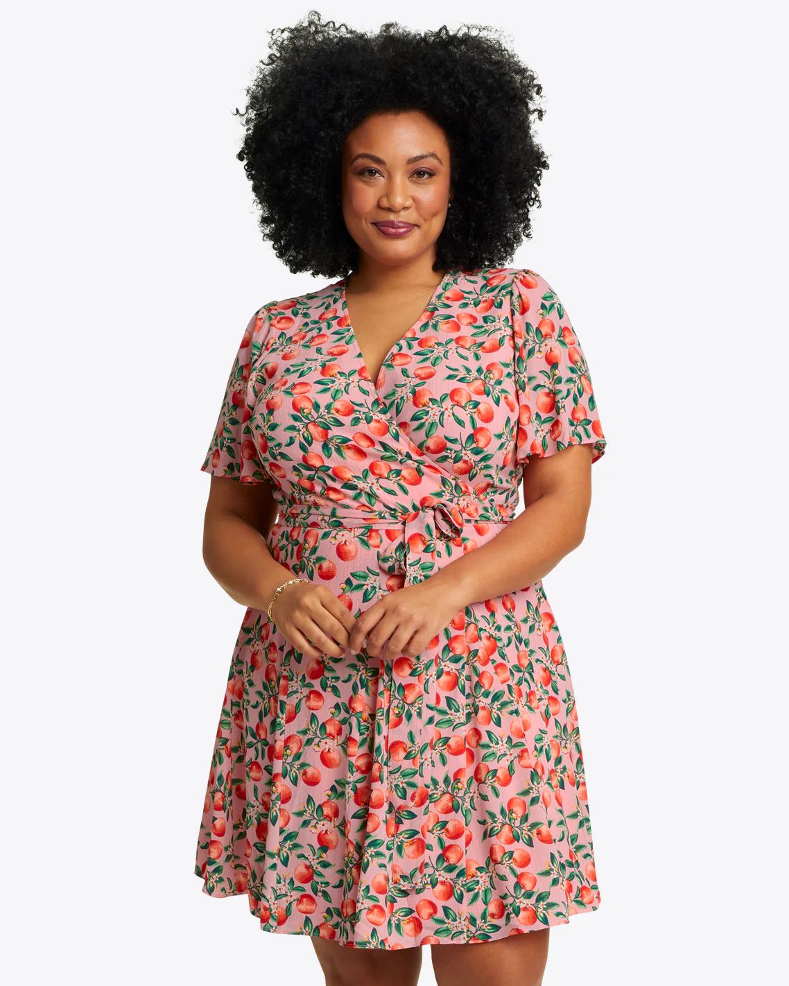 Wendy Wrap Dress in Apple Blossom Floral | Draper James (US)