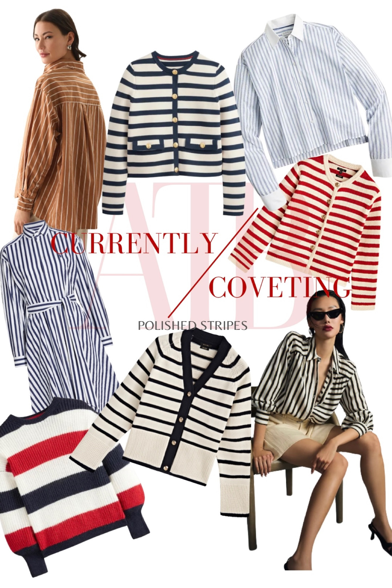 CURRENTLY COVETING // Polished stripes 

With spring’s arrival not far now, this is the perfect time to refresh your wardrobe with this timeless pattern in the seasons best silhouettes. 

Stripe style, stripe, spring stripe looks, stripe outfit, spring outfit, seasonal stripes 

#LTKunder100 #LTKSeasonal #LTKFind