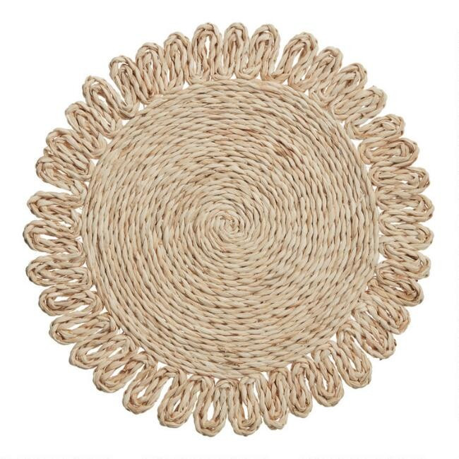 Round Natural Corn Husk Placemats Set Of 4 | World Market