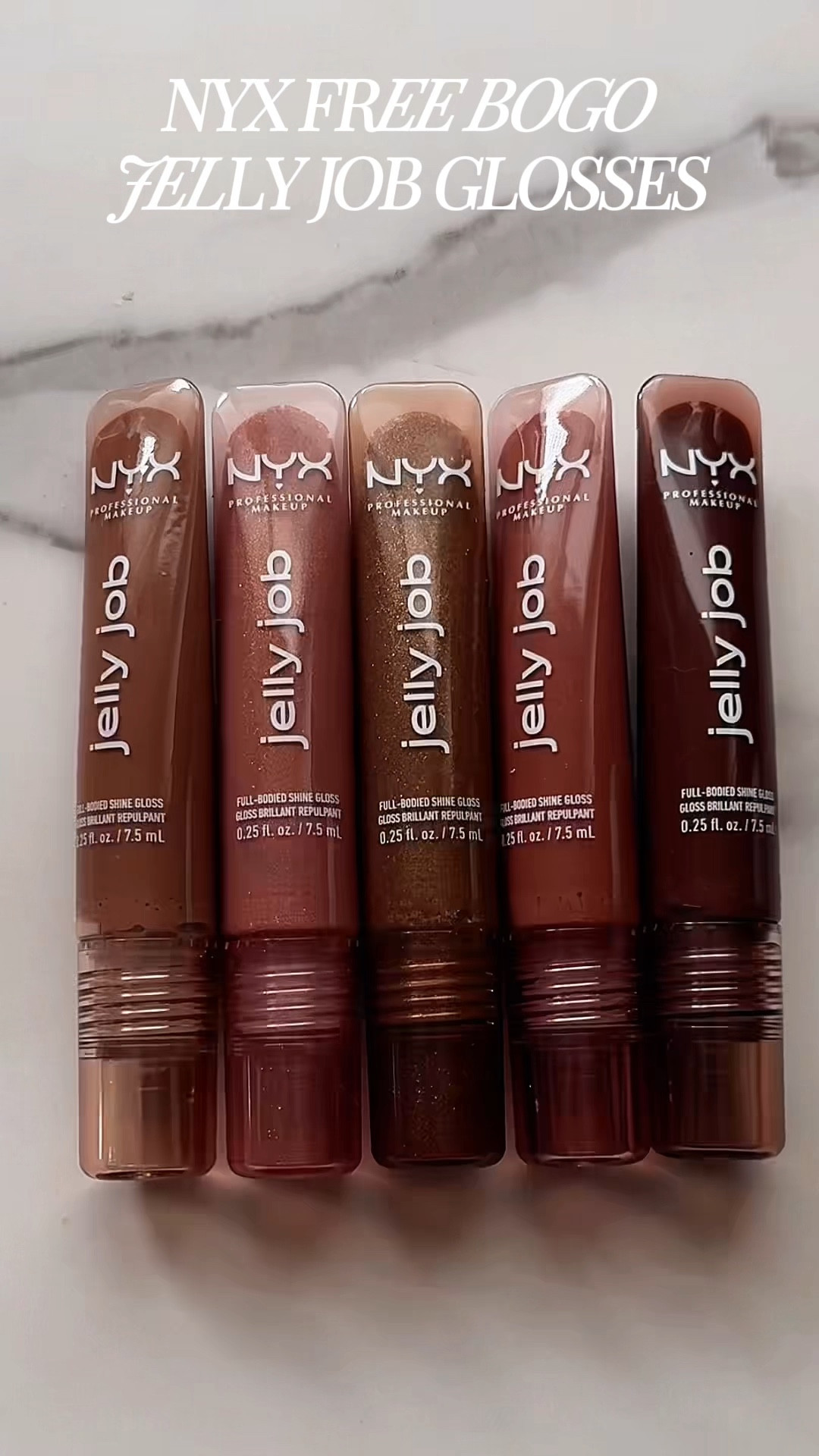 Glossy, juicy lips in seconds 💋 The Jelly Job Lip Gloss by NYX gives that bouncy jelly shine without the sticky feel. Perfect for everyday glam, layering over lipstick, or wearing alone for a hydrated glossy look. If you love a high-shine lip with a comfortable formula, this affordable drugstore lip gloss is a must-try.

#nyxcosmetics #lipgloss #glossylips #drugstoremakeup #makeuphacks #tiktokbeauty #beautyfinds #lipglossobsessed

TIKTOK SHOP EXCLUSIVE SALE 🔗: https://www.tiktok.com/t/ZP9dT68CStvfD-MmRlQ/

#LTKSpringSale #LTKBeauty #LTKgrwm