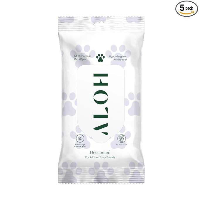 ALŌH Hypoallergenic | All-Natural | Multi-Purpose Pet Wipes, Unscented 50ct Wipes | Amazon (US)