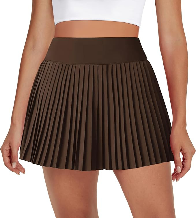 DLOODA Womens Pleated Tennis Skirts with Pocket Shorts High Waisted Skorts Lightweight Golf Skirt... | Amazon (US)