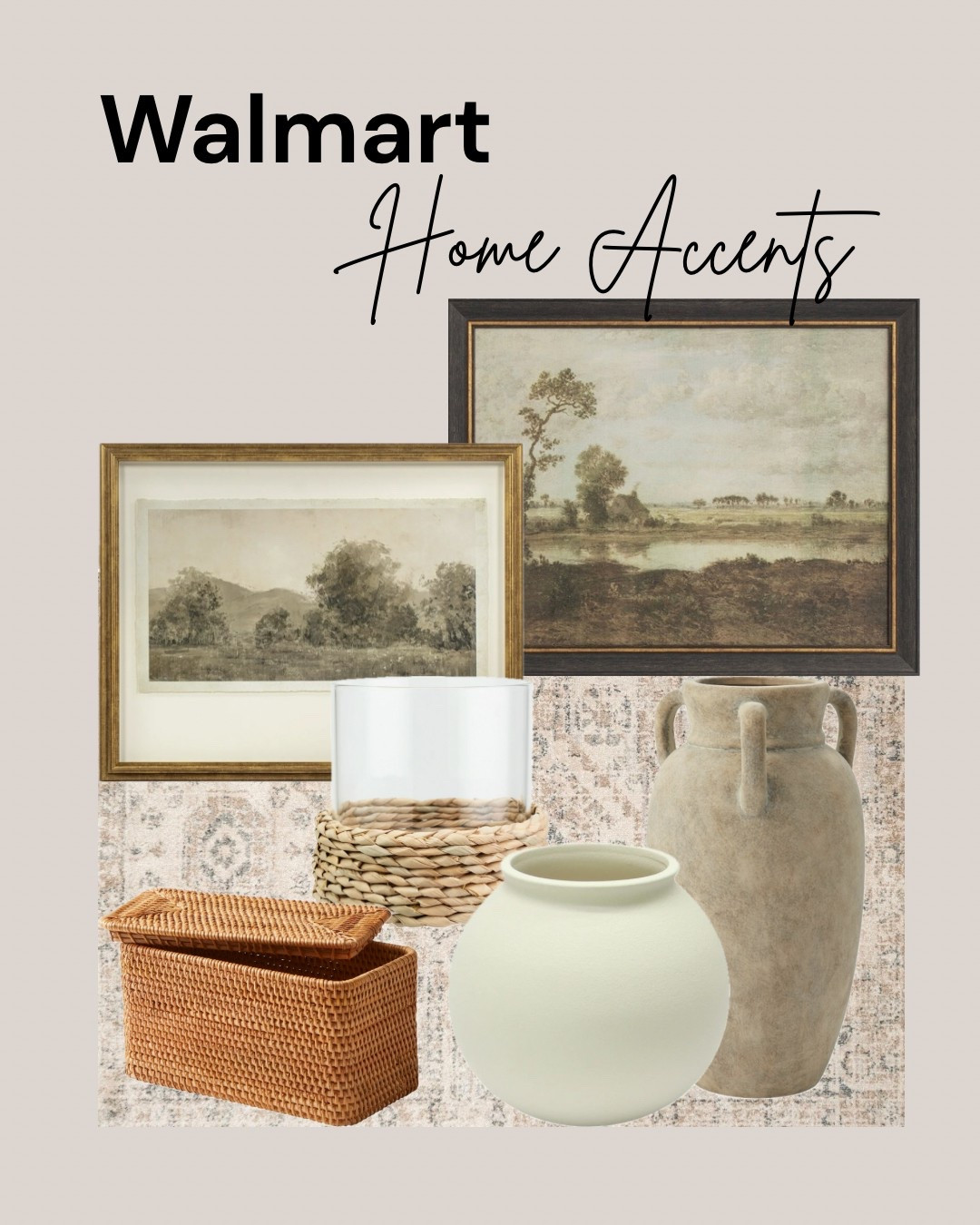 That Pottery Barn Look On A Budget 

Absolutely stunning finds from Walmart that look expensive but are budget friendly 

Walmart home, wall art, area rug, home decor, neutral home style, Walmart finds, looks for less, budget home decor 

#LTKHome