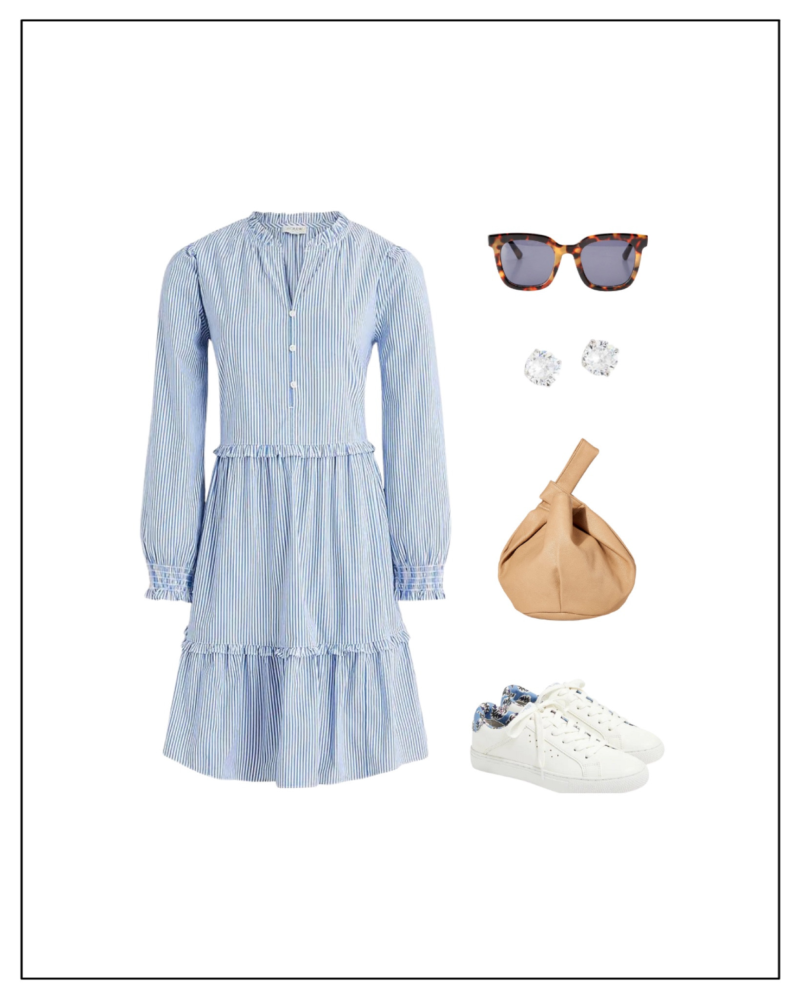 This striped shirt dress is such a versatile piece, and it’s under $50. I love that I can dress it up or down. I styled it here with white leather sneakers, also under $50, but it looks cute with dressier sandals or even pumps. 

#LTKsalealert #LTKunder50 #LTKunder100