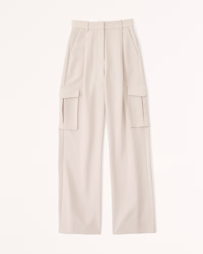 Women's A&F Sloane Tailored Cargo Pant | Women's New Arrivals | Abercrombie.com | Abercrombie & Fitch (US)