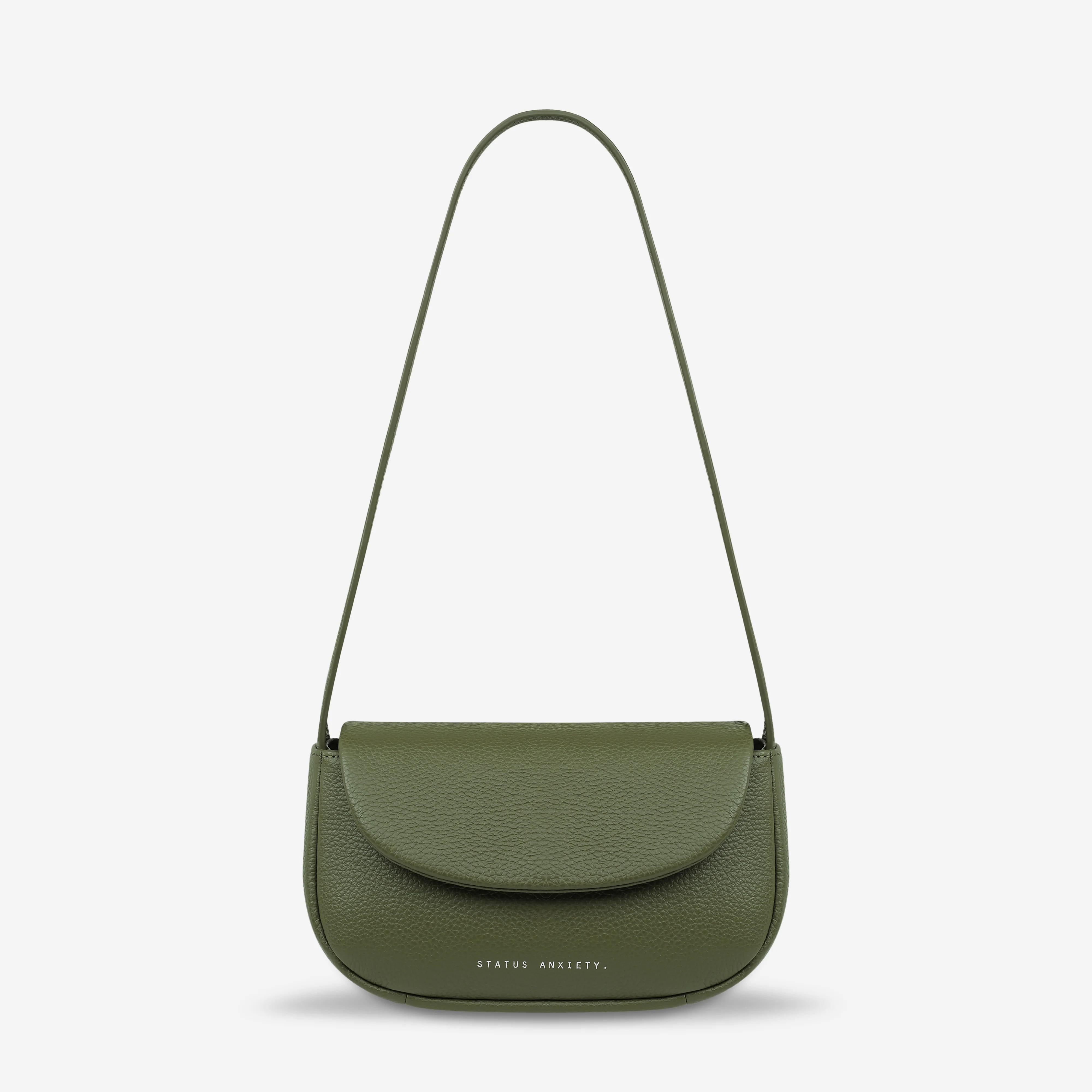 One Of These Days Khaki Leather Bag | Status Anxiety® | Status Anxiety 