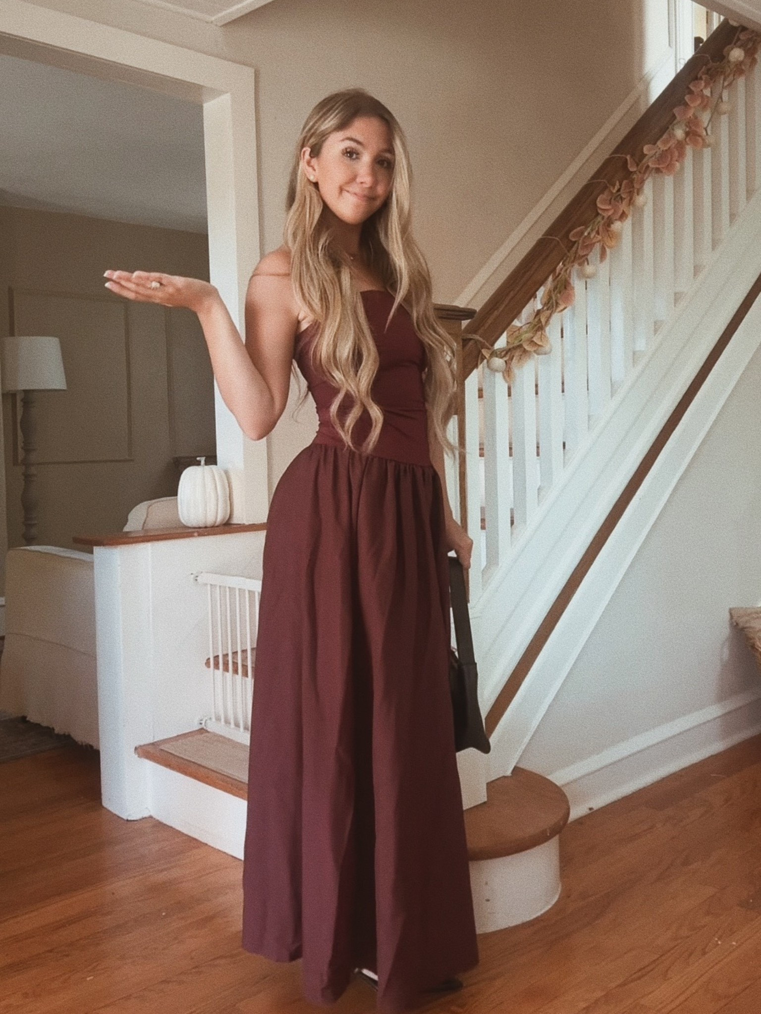 Wine colored fall wedding guest dress🍷

#LTKFindsUnder50 #LTKStyleTip #LTKSeasonal