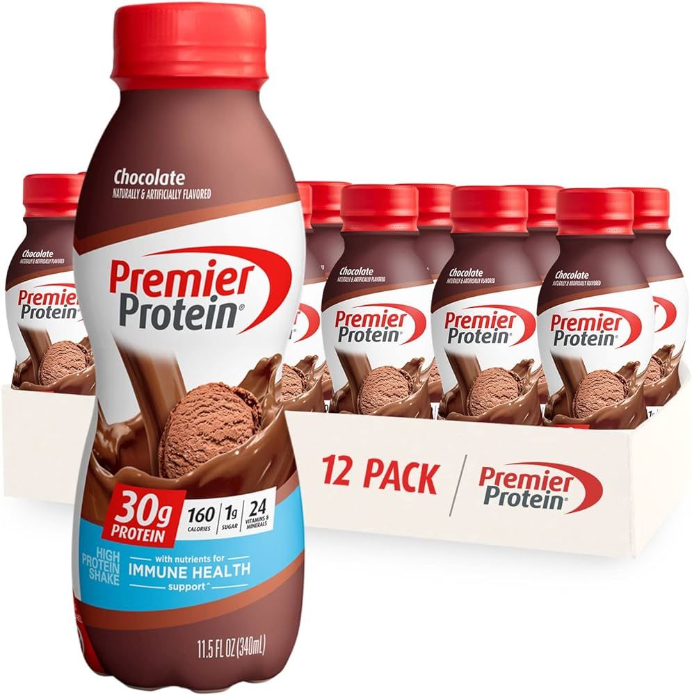 Premier Protein Shake, Chocolate, 30g Protein 1g Sugar 24 Vitamins Minerals Nutrients to Support ... | Amazon (US)