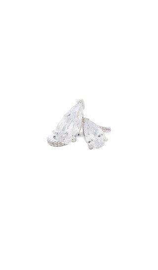 Pave Graduated Double Teardrop Ring in Silver

        
            By Adina Eden
        
      ... | Revolve Clothing (Global)