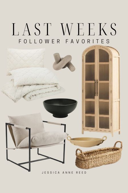 Arched cabinet, neutral bedding, accent chair, home decor, neutral home decor, woven basket, Walmart home, target home

#LTKHome #LTKFindsUnder50 #LTKxWalmart