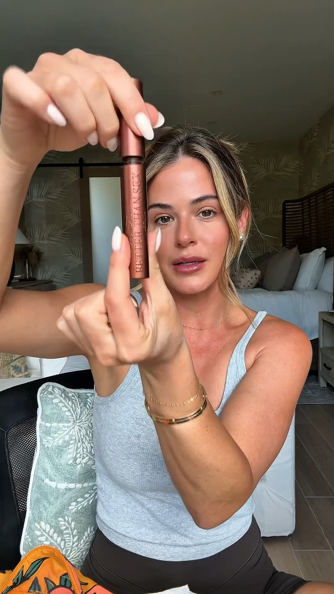 GRWM!💄 (P.S. Sephora sale is happening rn until 4/14 and most linked can be found there! Code is: SAVEMORE) 
Makeup shades I used:
•Lip stain: P-inked
•By Mario bronzing serum : light-medium (also can wear shade medium)
• Hourglass Concealer (not shown): shades Fawn & sepia 
•Westman Atelier bronzing stick: Truffle
•Rhode pocket blush: Toasted Teddy
•Kylie Cosmetics powder blush stick: HEY SUGAR
•Maybelline eraser concealer: shade 120
• Charlotte Tilbury setting powder: Medium
•Haus Labs powder bronzer (used on Face & eyes) : Amber Horizon Medium
•Dibs eyeshadow: Peaches in hand
•Kosqs lipliner: Infinite 