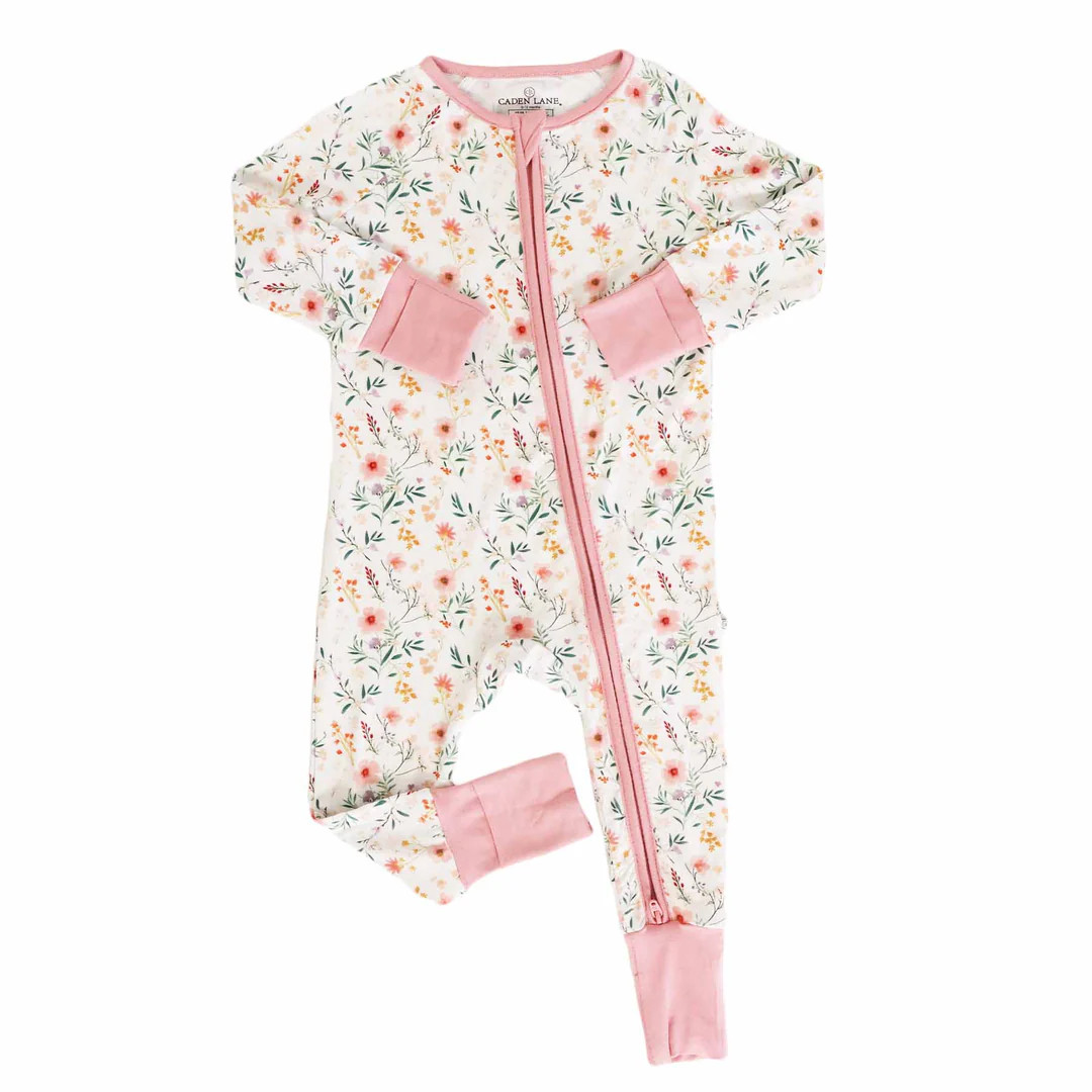 Winnie's Wildflowers Convertible Zip Romper | Caden Lane