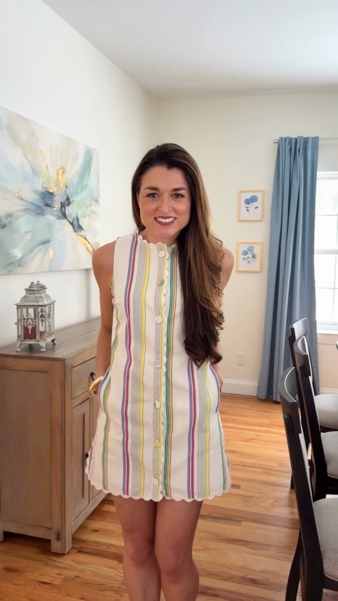 Is there a foot of snow on the ground while I’m filming a reel in this ultra-spring dress? Why yes… yes there is 😆❄️ But when a dress is this good, you don’t wait.
Already picturing it for Mother’s Day, brunches, showers, Easter—basically all the spring things 🌸
Comment for the link + sizing details!