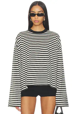 LIONESS Bloom Long Sleeve in Onyx Stripe from Revolve.com | Revolve Clothing (Global)