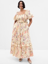 Gap × LoveShackFancy Floral Puff Sleeve Maxi Dress | Gap (US)