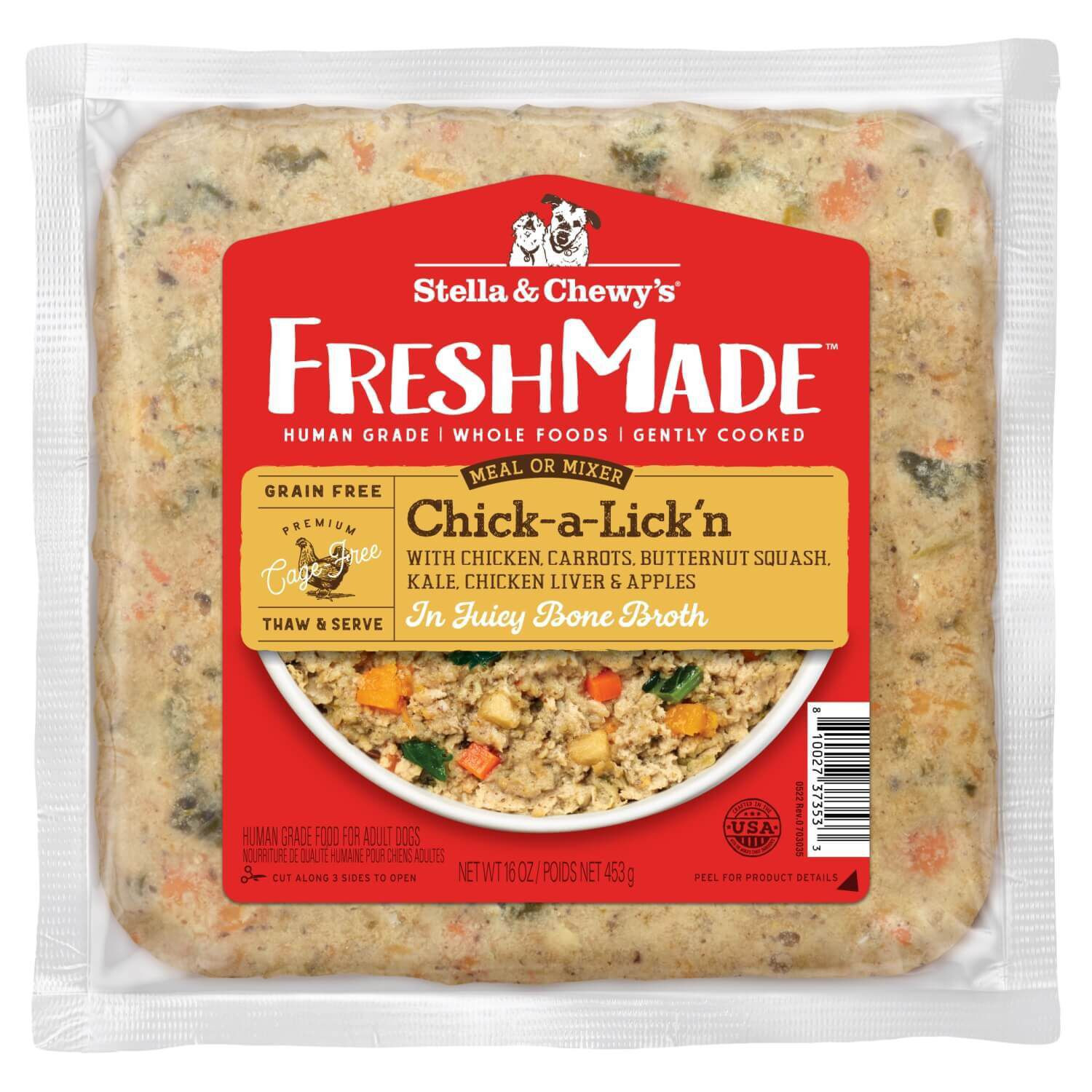 Stella & Chewy's Freshmade Chick-A-Lick'n Frozen Dog Food | Pet Supermarket | Pet Supermarket