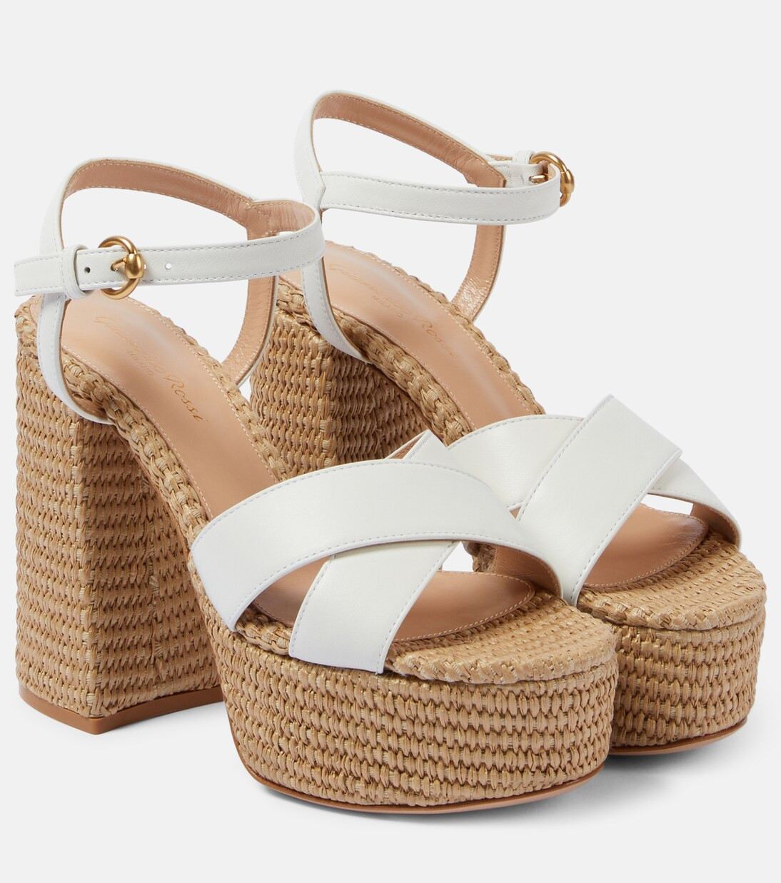 Sandali in pelle con platform | Mytheresa (IT)