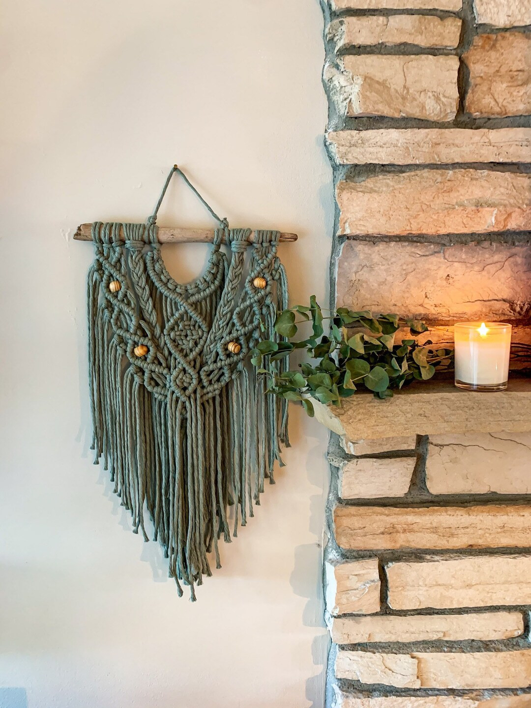 The Sage A Green Macrame Wall Hanging Made-to-order - Etsy | Etsy (US)
