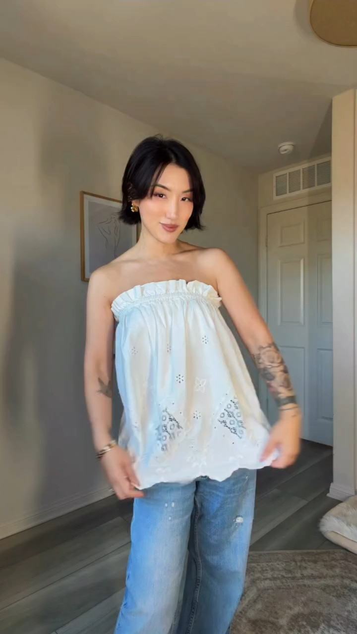 **Style Over 40 ☀️ Summer OOTD**

With the LA heat officially kicking in, a breezy summer top has become a wardrobe essential. 🌿🤍

I actually found this one completely by chance while browsing Nordstrom last year. It’s from Topshop, and I immediately fell in love with the eyelet detailing—it makes such a simple outfit feel a little more special.

Today I paired it with my favorite jeans and kitten heel sandals for an easy, polished everyday look. 👖✨ But if you’re more of a shorts girl, I think it’d look just as cute with a pair of white shorts for an effortless matching set vibe.

This exact top is unfortunately no longer available, but I found some beautiful alternatives with the same feel.

💌 Comment **”SHOP”** below and I’ll send you my favorite picks in your DMs!

#StyleOver40 #SummerStyle #OOTDOver40 #EffortlessChic #SummerWardrobe

#LTKgrwm #LTKootd #LTKOver40