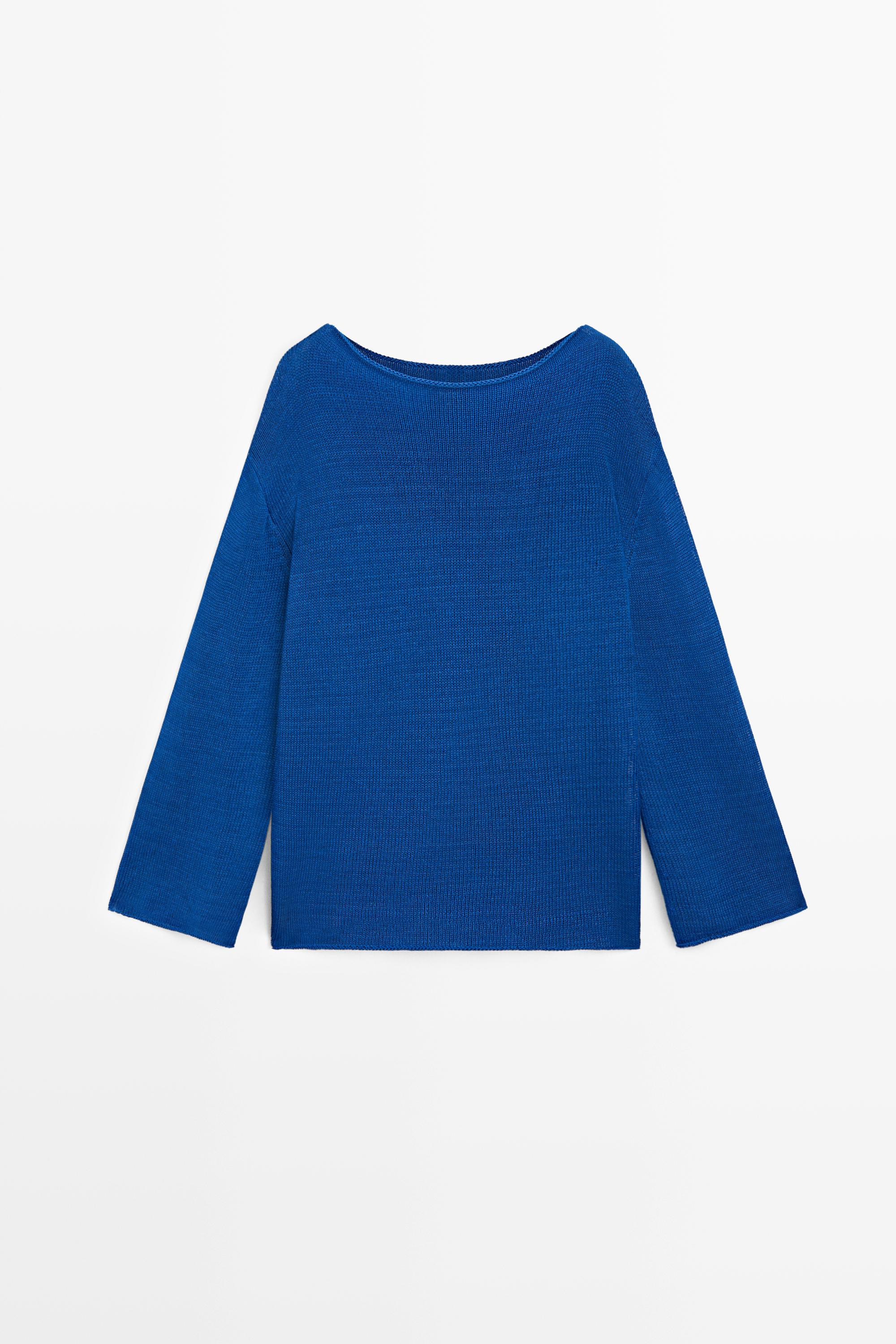 100% mercerised cotton sweater | Massimo Dutti UK