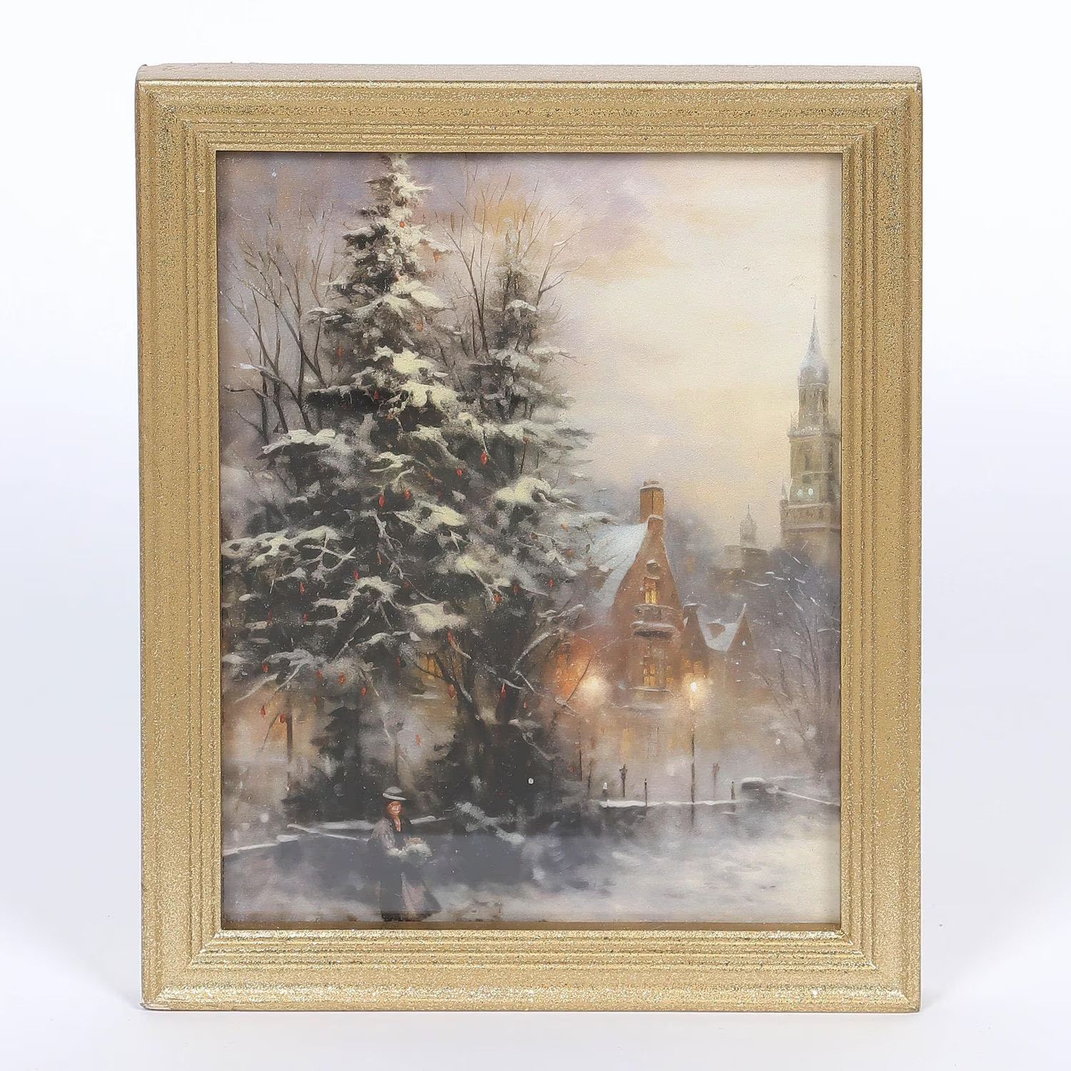 FRAÎCHE Holiday Small Wood Frame Tree Wall Décor, Christmas 10in Wood Tree Frame | Walmart (CA)