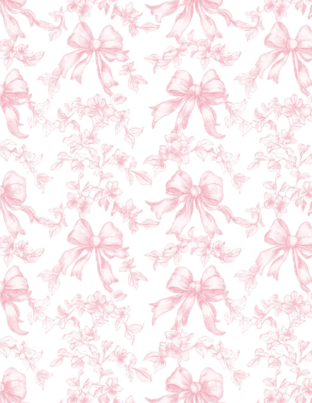 Pink Bow Floral Shelf Liner Self Adhesive Vintage Bow Flower Drawer Liner Pink White Peel and Sti... | Amazon (US)