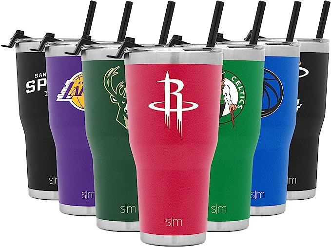 Simple Modern Officially Licensed NBA Insulated Stainless Steel Tumbler with Clear Flip Lid and S... | Amazon (US)