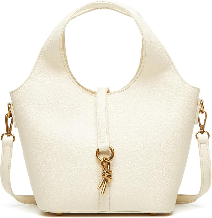 Women Bucket Bag PU Leather Hobo Bag Fashion Shoulder Crossbody Vintage Tote Small Handabg Purse | Amazon (US)