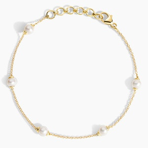 14K Yellow Gold Athena Premium Akoya Cultured Pearl Bracelet | Brilliant Earth