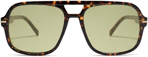 Retro Trendy Square Aviator Sunglasses Womens Mens 70s Classic Vintage Oversized Sun Glasses AR82... | Amazon (US)