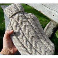 Cable Knit Hot Water Bottle Cover Cosy/ Cozy , Bottle Not Included, Fits A Standard 2 Litre Bottle | Etsy (CAD)