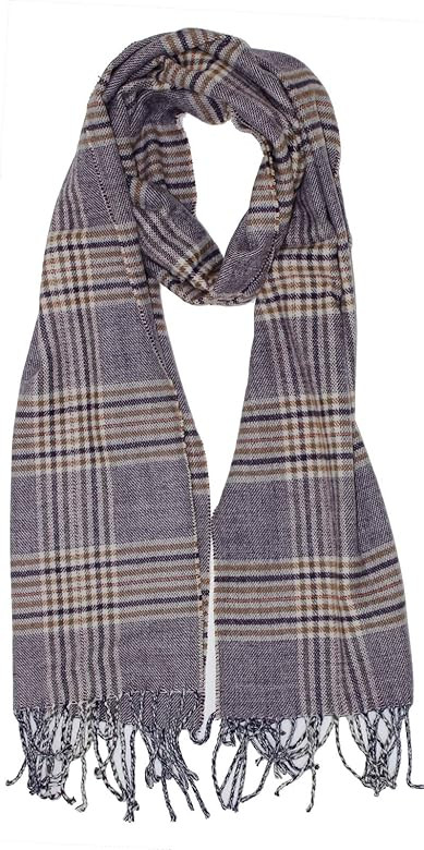 Cirrus New Soft Cashmere Feel Plaid Check and Solid Winter Scarf | Amazon (US)