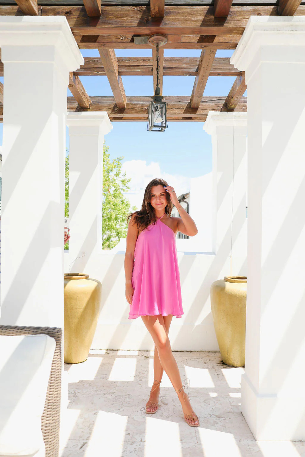 Jude Halter Dress - Pink | cocolillys
