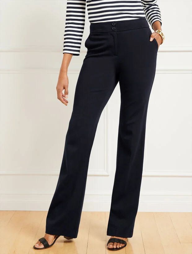 Luxe Knit Flared Leg Pants | Talbots