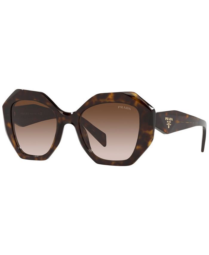 Prada Women's Low Bridge Fit Sunglasses, PR 16WSF 53 & Reviews - Women - Macy's | Macys (US)