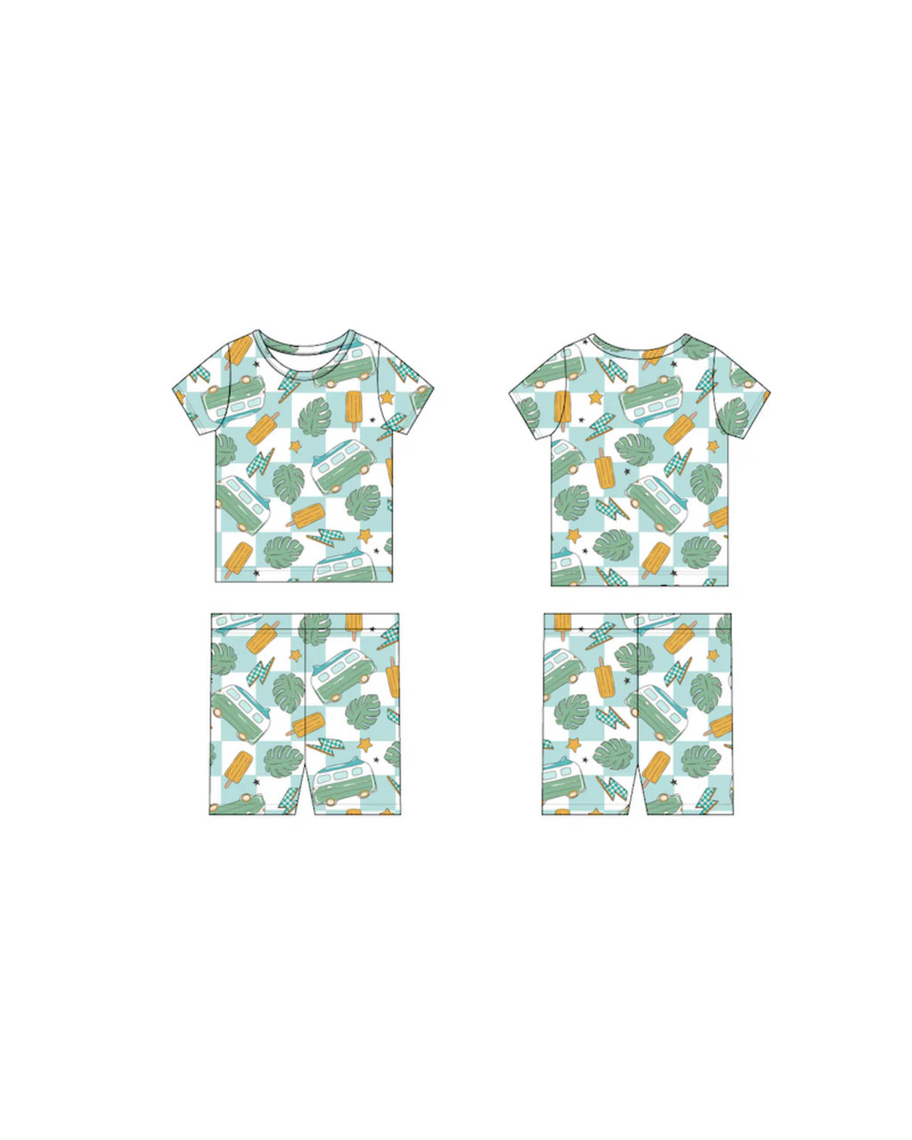 EXCLUSIVE CHECKED OUT FOR SUMMER CHECKERS DREAM SHORT SET | Dream Big Little Co.