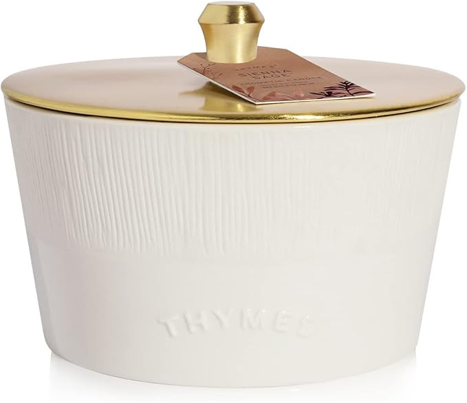 Thymes 3 Wick Candle - Sienna Sage Scented Candle for a Warm Home Fragrance - White Candles Accen... | Amazon (US)