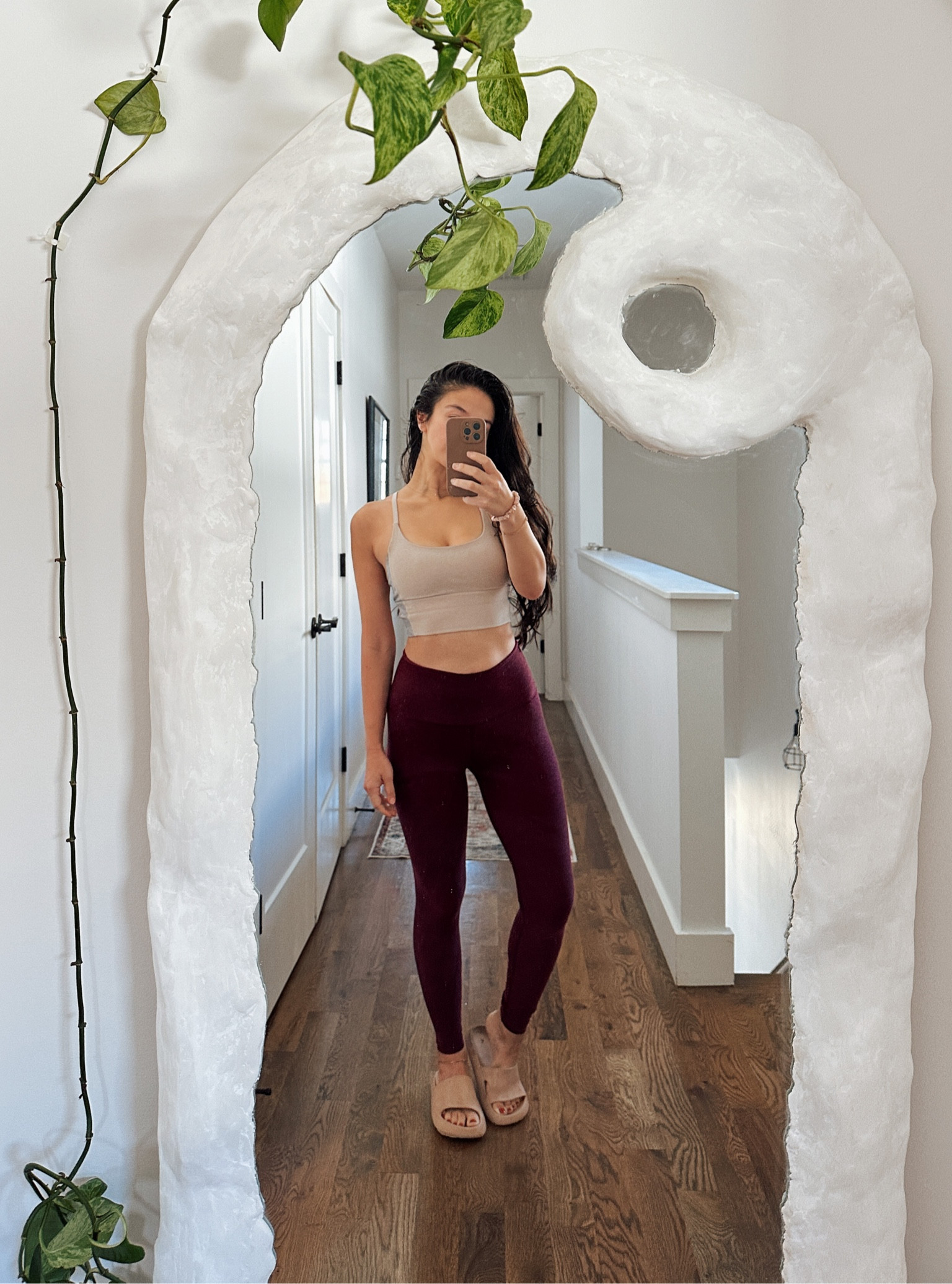 Yoga fit ft the softest burgundy leggings 

#LTKstyletip #LTKfindsunder100 #LTKfitness