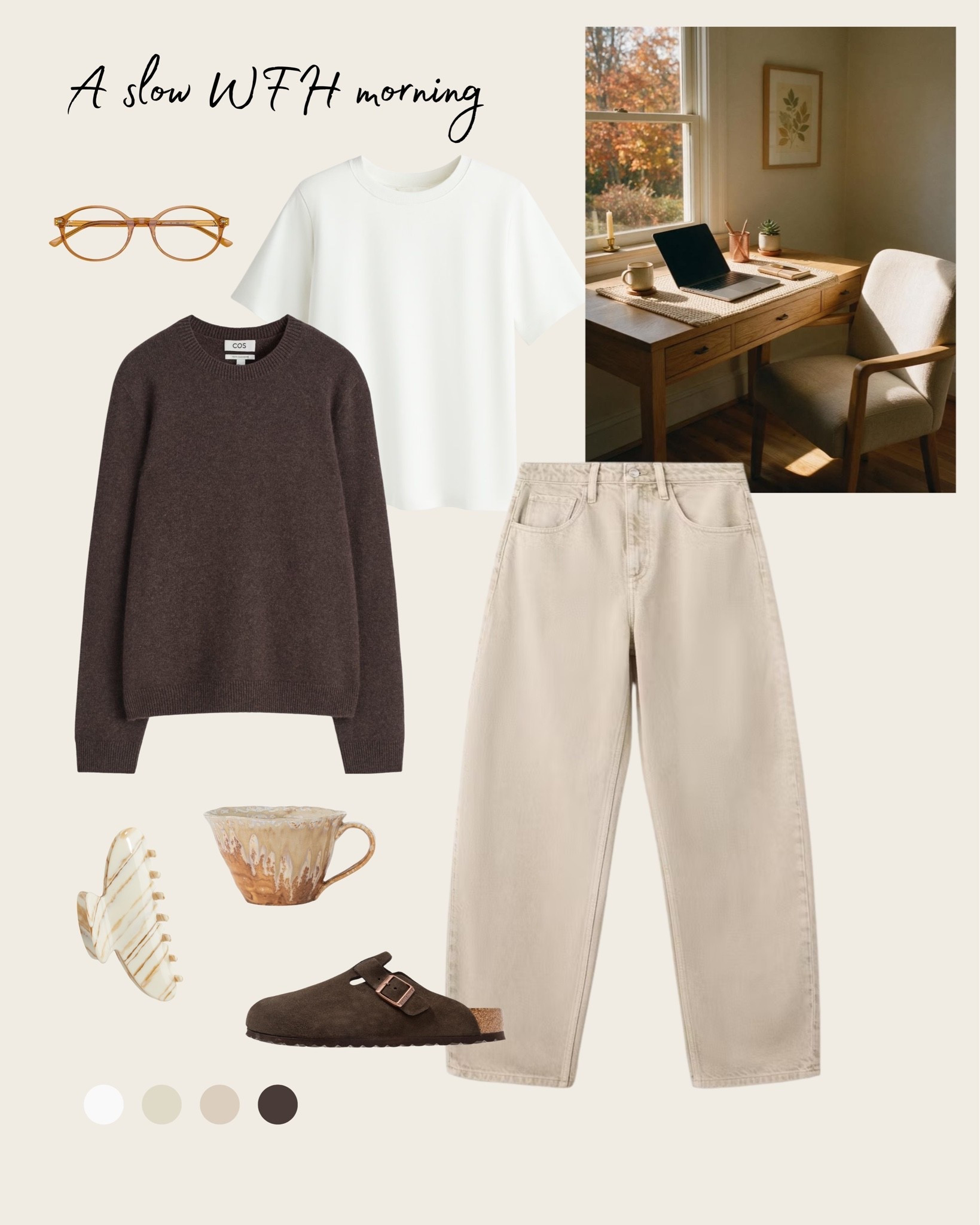 Autumn looks - A slow WFH morning 🍂
Jeans - loose fit, light stone/beige color.


#Mango #autumnlook #ad

#LTKautumn #LTKstyletip