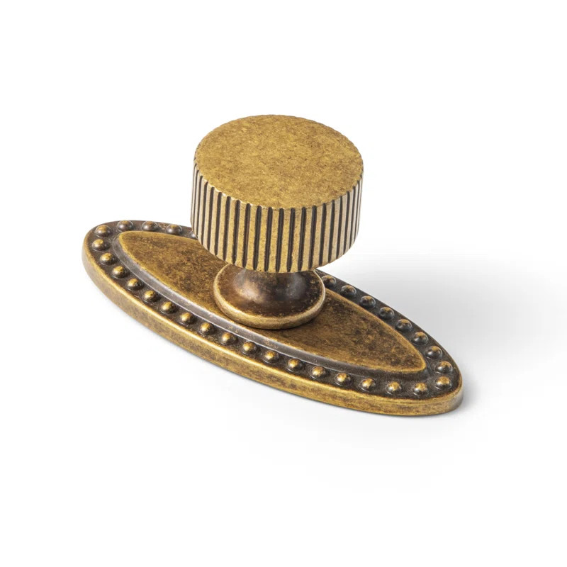 1.1'' Diameter Circle Knob With Backplate(Dban) (Set of 2) | Wayfair North America