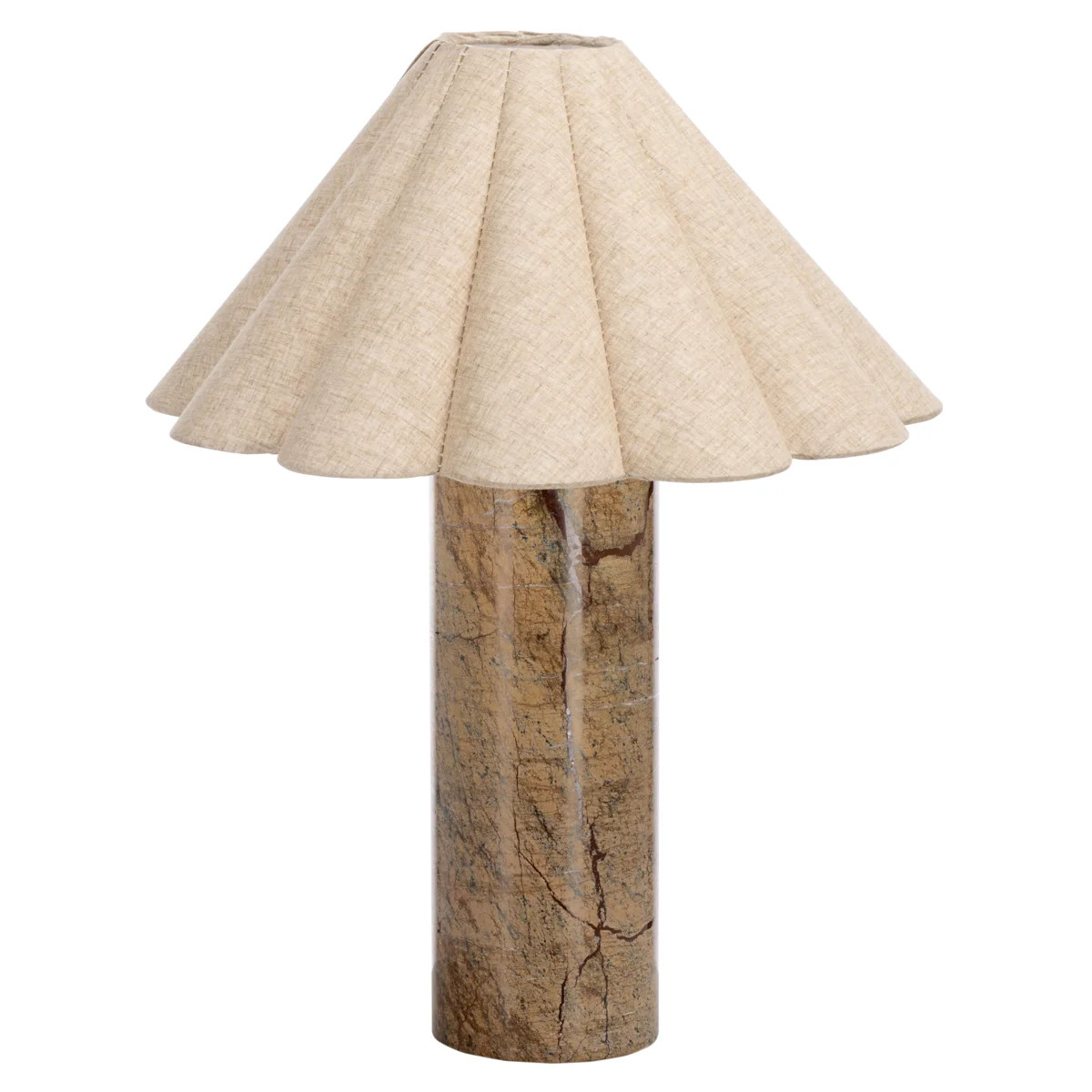 Emilie 21 Inch Marble Table Lamp | Wayfair North America