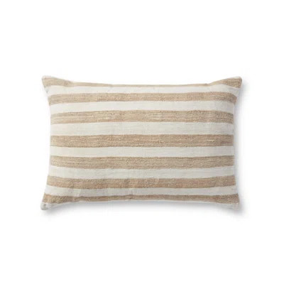 Magnolia Home By Joanna Gaines X Loloi Mira Natural / Ivory Pillow | Wayfair North America