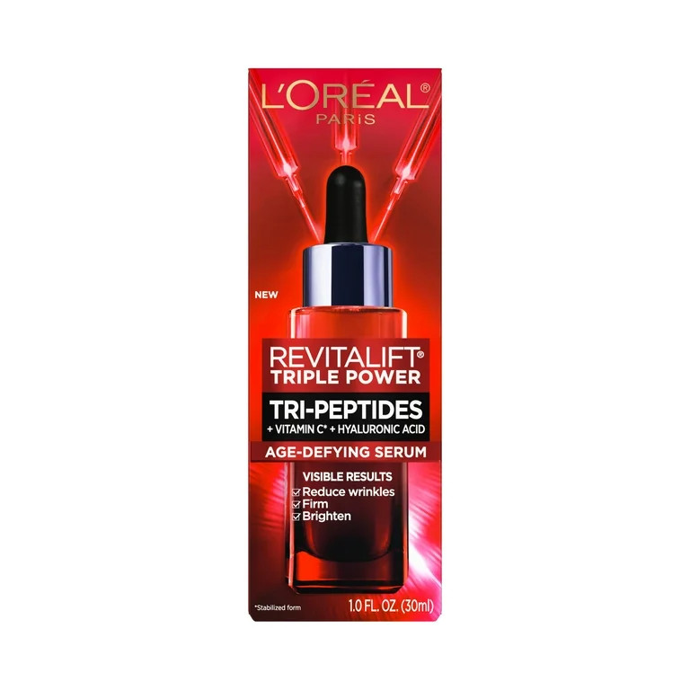L'Oreal Paris Revitalift Triple Power Age-Defying Face Serum, Anti Aging, 1 fl oz | Walmart (US)