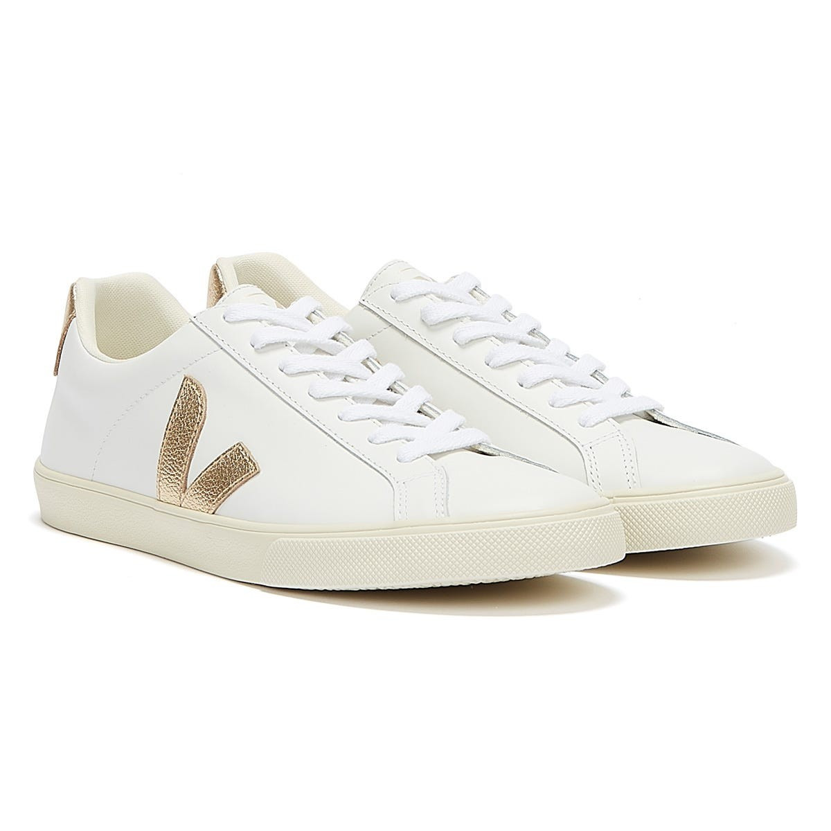 Veja Esplar Womens Extra White / Platine Trainers | Tower London UK