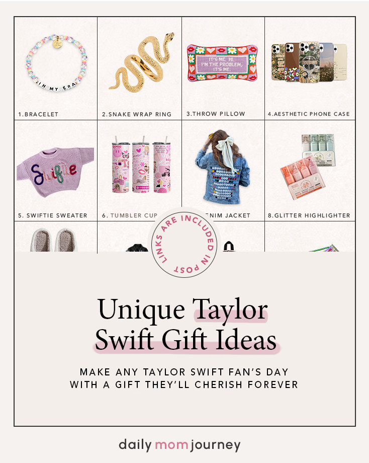 Perfect for birthdays, holidays, or just because, these Taylor Swift gift ideas are full of charm (literally) and personality. Ready to surprise your fave Swiftie with the ultimate fan gift? Browse the full guide here: https://dailymomjourney.com/taylor-swift-gift-ideas 

 #LTKFestival