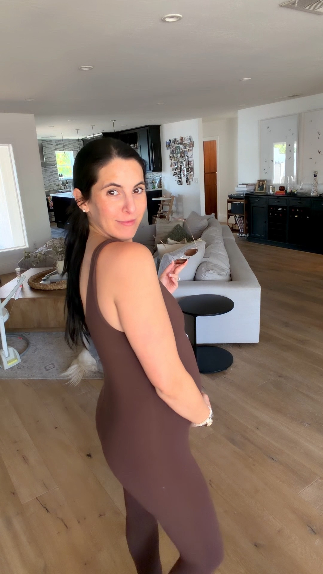 If you’re pregnant, you need a good onesie 🤎 This brown one from Bumpsuit is one of my favorites — buttery soft, super flattering. The easiest outfit that still makes you feel put together.

#LTKBump #LTKspringtrends #LTKootd